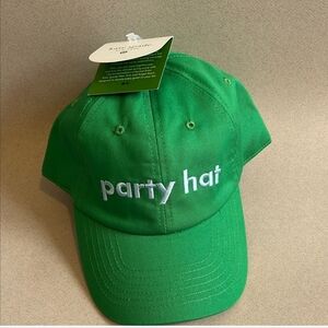Kate Spade Green Party Hat. NWT
